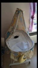 Babybett Stubenwagen Nestchen Matratze Teddy Laken