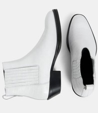 J. Lindeberg Jesse Western Croc Boots Stiefel Schuhe Herren Neu Gr. 44 White