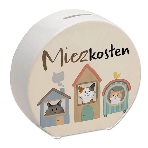 Katzen spardose mit spruch - katzen,