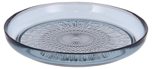 Glasteller teller glas blau - glasteller,