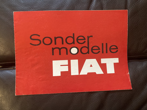 Prospekt sondermodelle fiat - sondermodelle,