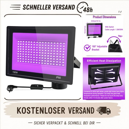 150w led schwarzlicht - 150w,
