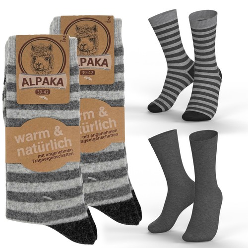 Paar alpaka wollsocken - paar,