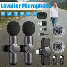 2x Kabellos Lavalier Mikrofon