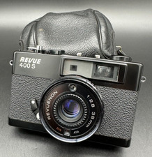 Revue 400S Sucherkamera Schwarz-mit Revuenon 1:2.8 38mm -Original Etui-gebraucht