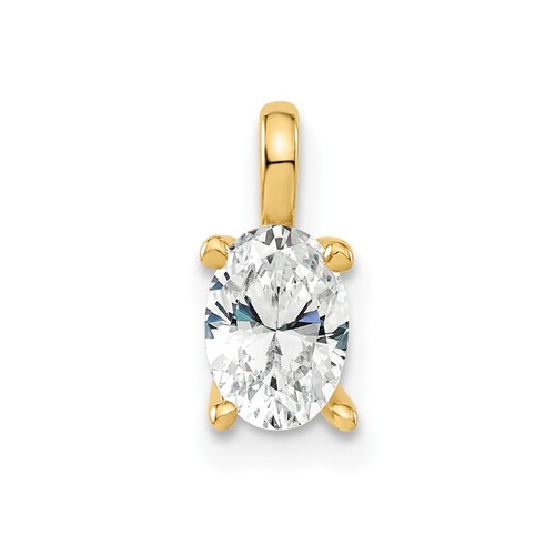 14k gelbgold oval lab - 1/2, kt