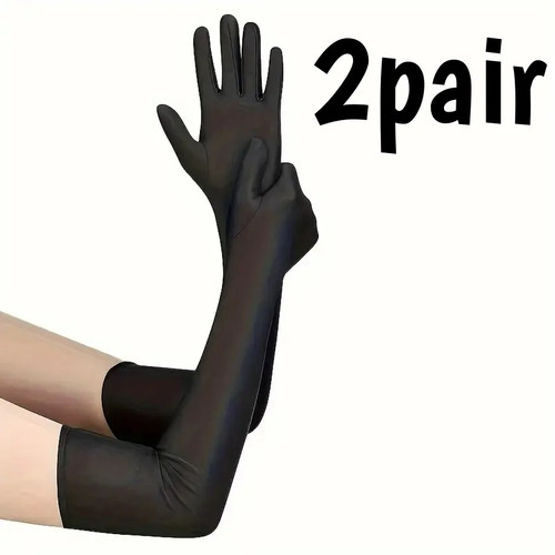Lange satin handschuhe damen - satin-handschuhe,