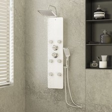 vidaXL Duschpaneel Glas