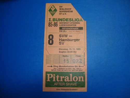 Ticket sv waldhof - sv,