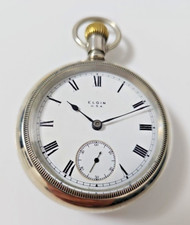 Antike  Elgin Taschenuhr Pocket Watch Läuft Lnr. Spz5