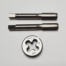 M9 x 0,75 Schneideisen + 2 tlg. Handgewindebohrer Feingewinde Gewindebohrer