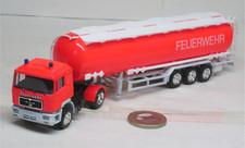 Herpa:   MAN  F90 Tanksattelzug   Feuerwehr  RAL 3024