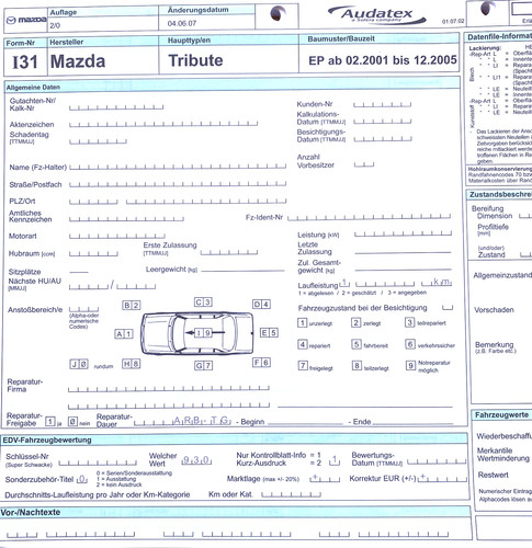 Mazda tribute ab 2001 - mazda,