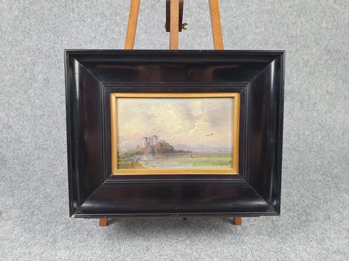 Antikes ölgemälde landschaft - antikes,
