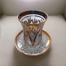 6 teilges türkisches Teegläser-Set mit Untersetzer und Teelöffel