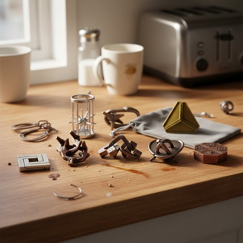 Metall puzzle - metall,