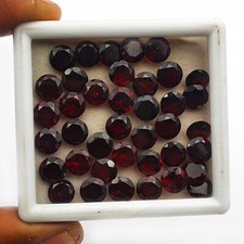Granat Facettiert Rund Schliff