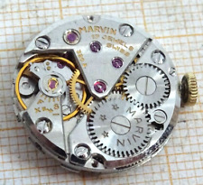 Älteres Handaufzug Werk Marvin 320 A defekt Unruhe OK UH2