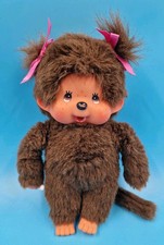 Monchhichi Monchichi Sekiguchi Mädchen mit Schnuller Pinke Schleife ca. 19 cm