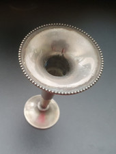 Vintage Kerzenständer - Vase -  Silbern - Höhe ca. 16 cm