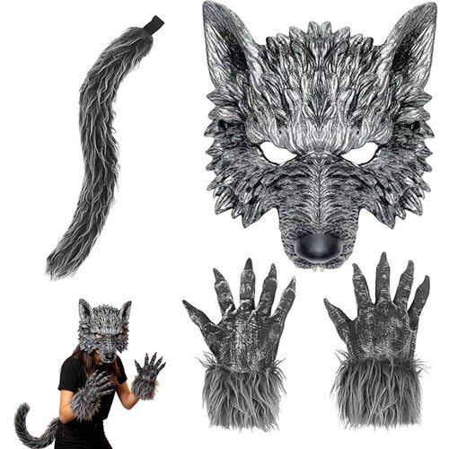 Werwolf kostüm set - kostüm, maske
