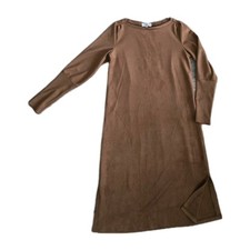 Kleid Wildlederimitat A-Linie