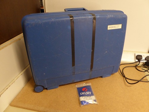 Vintage delsey fun blue koffer - delsey,