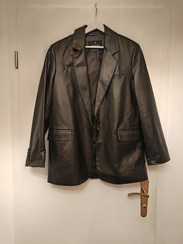 Stradivarius kunstleder blazer - kunstleder,