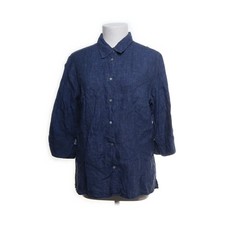H&M, Hemd, Größe: 44, Blau, Leinen, Damen #cQf