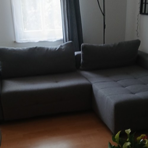 Ecksofa grau mit