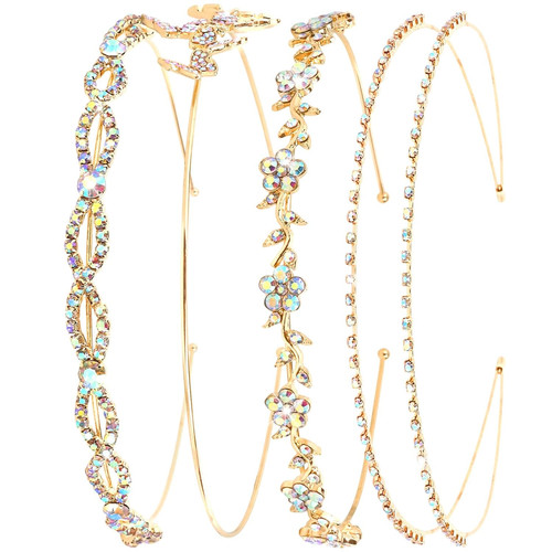 4er set braut haarreifen damen - haarreifen,