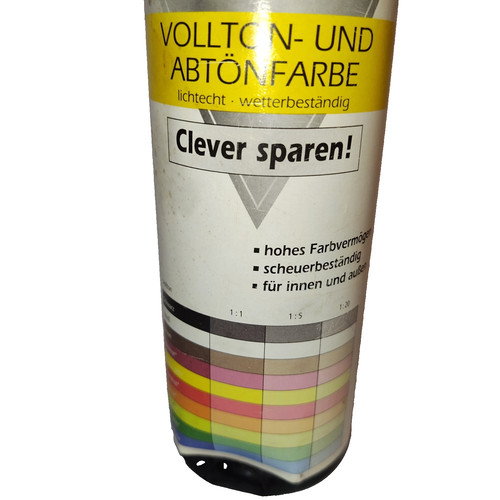 Volltonfarbe abtönfarbe - volltonfarbe,