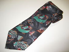 Herren Krawatte v. Olympus, reine Seide Handarbeit, schwarz-bunt gemustert