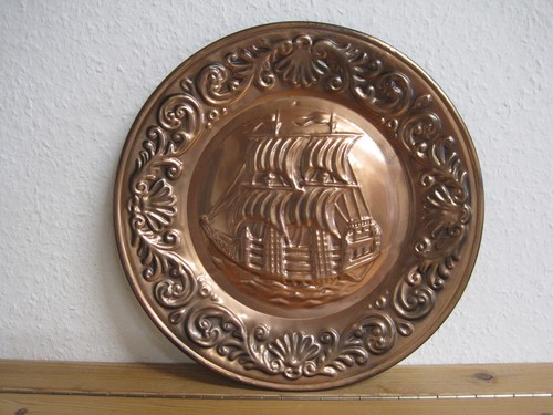 Antiker kupfer relief - antiker,