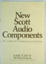 The complete 1977-78 audio line from H.H.SCOTT  Katalog B-15181