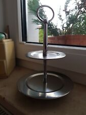 Etagere 2 Etagen Servierständer keksetagere Obstetagere Muffinständer Edelstahl