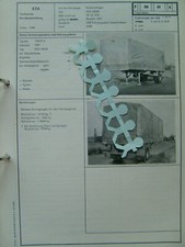 LKW Anh. HLS 100 02 Treuenbrietzen 1972 DDR KFZ-Brief KTA Vorlage f. Zulassung