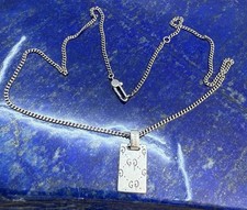Original GUCCI Halskette + Anhänger GG Ghost Silber 925 GUCCI Silberschmuck
