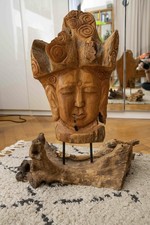Unikat Buddha Holz Schnitzerei