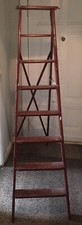 Holzleiter, Malerleiter mit 6 Stufen, guter Zustand, massiv Holz 
