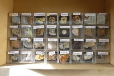 32 verschiedene Micromount-Mineralien aus dem Schwarzwald (ohne X Clara)