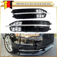 Lüftungsgitter Wabengrill Passend für Audi A6 C7 S Line S6 ACC LOCH 10-14 Chrom