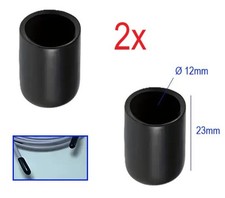 2x Gummi Tülle Schutz Kappe Ø 12mm x 23mm