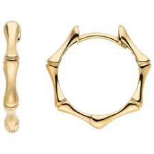 333 gold yellow gold hoop