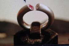 * RUBIN Ring mit BRILLANT 585er Weißgold, alle Ringgrößen, alle Goldfarben *