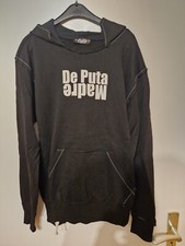 De Puta Madre - schwarzer Hoodie Kapuzenpullover - Größe M