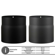 Ofenrohr Rauchrohr 150 mm