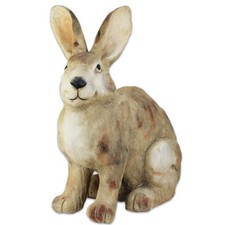 Osterhase braun sitzend aus