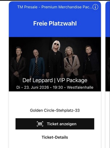 Def leppard vip merchandise - leppard,