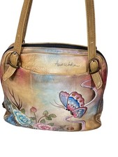 ANUSCHKA Leather Tote Double